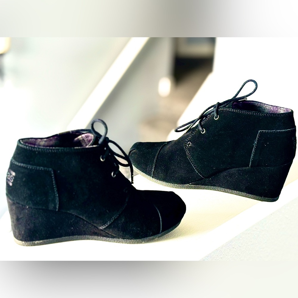 BOBS from Skechers | Shoes | Skechers Bobs Wedge Ankle Booties | Black | Sz.8
